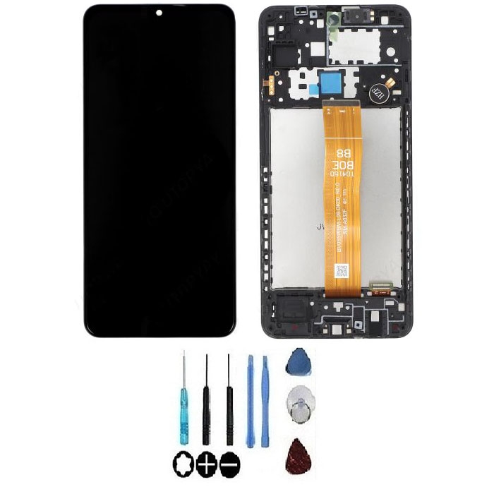 Original Ecran Display LCD Complet Noir Pour Samsung A12 A127F